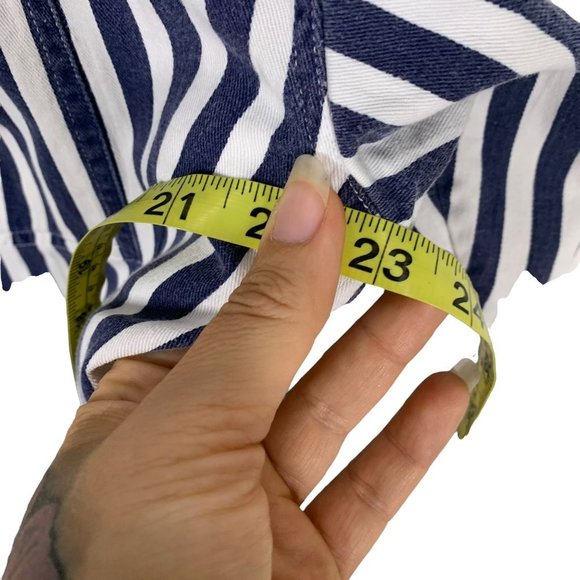 Vintage 90s Stars and Stripes Americana Button Up Long Sleeve Top Medium - Picture 8 of 8